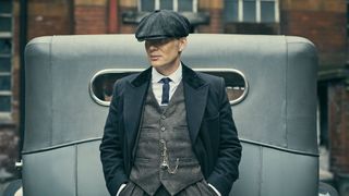 Cillian Murphy on the set of Peaky Blinders