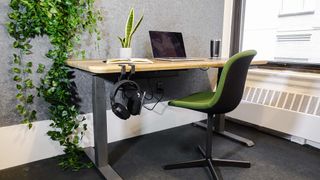 Vari Electric standing desk in office