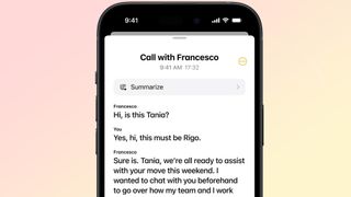 Audio transcription in iOS 18 notes
