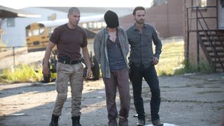 Jon Bernthal and Andrew Lincoln in "The Walking Dead" season 2