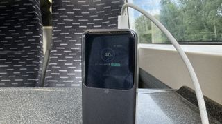 UGREEN Power Bank on train