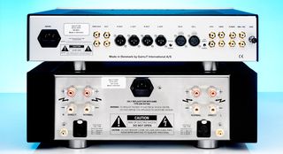 The preamp offers four line-level inputs (inc XLR) and the choice of balanced/single-ended outputs on both the pre and power amp