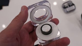 Topdown view of Samsung Galaxy Ring in case