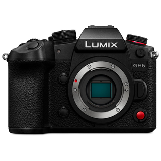 Panasonic Lumix GH6 on a white background