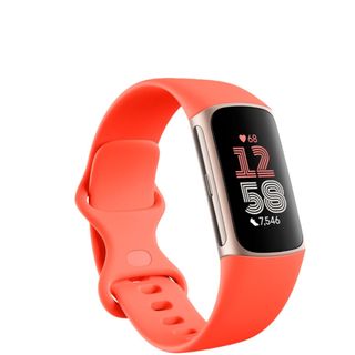 Render of the coral Fitbit Charge 6