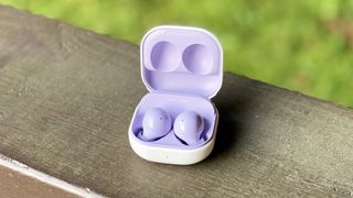 Samsung Galaxy Buds 2 in their case