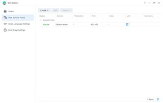 Synology DSM 7 Web Station Service