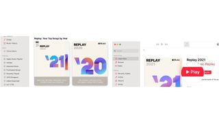 To access your Apple Music Replays on Mac, scroll down and choose your Replay year. Choose Play to listen to the list.
