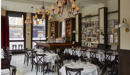 London&#039;s French bistro Josephine interior 