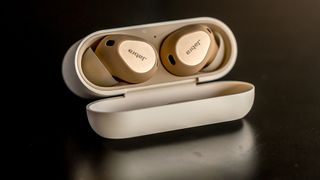 Jabra Elite 10 earbuds open case.