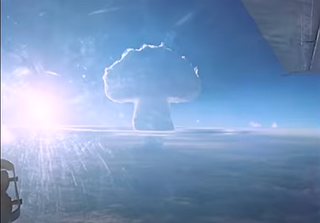 The Tsar Bomba explodes over the Russian Arctic