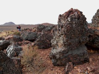 The 600-million-year-old stromatolite fossils in Morocco are remarkably well-preserved. Testing the ExoMars drill in this area could help us identify signs of life on Mars. Click image for larger view.