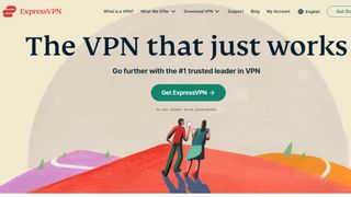 Website screenshot for ExpressVPN