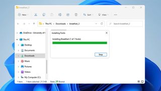 How to install fonts in Windows 11