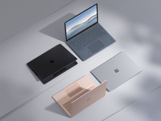 Surface Laptop 4 Family Crop Press