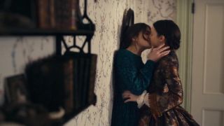 Hailee Steinfeld and Ella Hunt in Dickinson