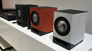 Technics SC-CX700 speaker systems in three colours on display