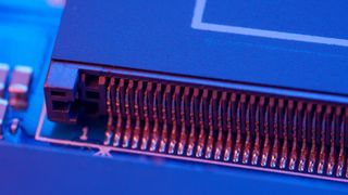 Close up of computer RAM.