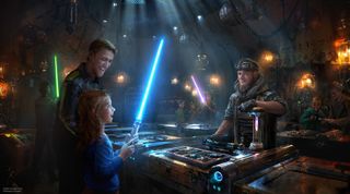 Star Wars Galaxy's Edge concept art Savi's Workshop