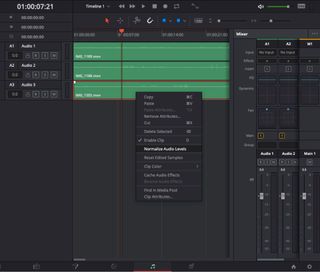 Fairlight now includes new audio normalization, ADR and other advanced features.