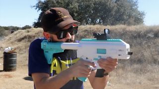 Sean Aranda with the FGC-9 Gun