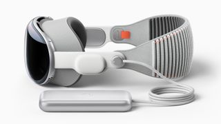 Apple Vision Pro headset, an augmented reality wearable that puts applications and digital environments into your real world.