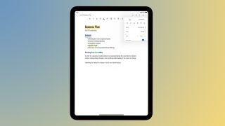 Google Docs on iPad