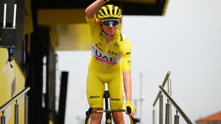 Tadej Pogacar of Slovenia and UAE Team Emirates - Yellow Leader Jersey prior to the 111th Tour de France 2024, Stage 3 a 230.8km stage from Piacenza to Torino