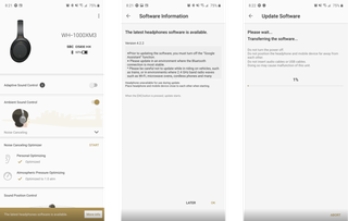 Updating the software on the WH1000XM3