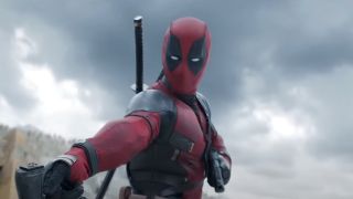 Deadpool loading gun in Deadpool & Wolverine