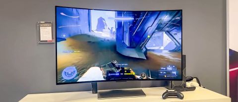 The LG OLED Flex on display at CEDIA 2022