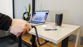 Ikea Trotten standing desk handle