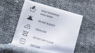 Hand wash care label