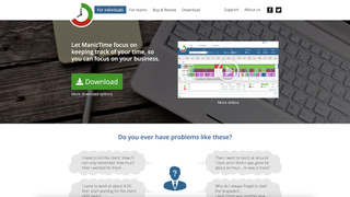 ManicTime website screenshot
