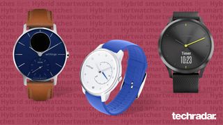A selection of the best hybrid smartwatches Withings Move ECG, Withings Steel HR and Garmin Vivomove HR