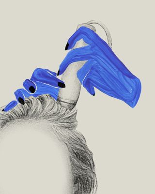 Illustrations of 15 step Korean scalp treatment by Lucie Birant