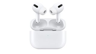 Two AirPods in a case