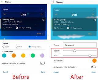 Microsoft Launcher Transparency