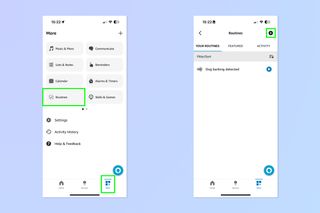 A screenshot showing how to set up an Amazon Echo device to function as a baby monitor