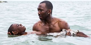 Moonlight Mahershala Ali with boy swimming