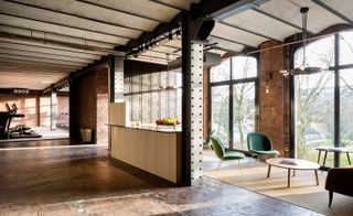 An interior view of the Brick Gym, opened in Antwerp