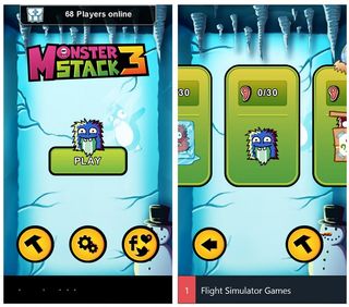 Monster Stack 3 HD Menu