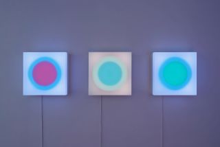 Brian Eno and Dan Flavin at Paul Stolper