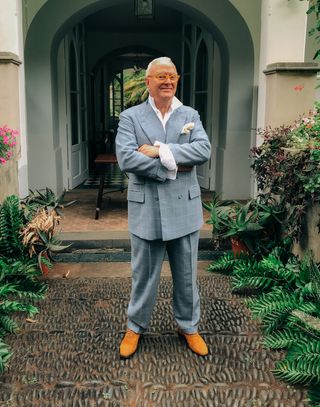 Manolo Blahnik at home