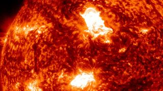 When sunspots erupt at nearly the same time, it could be something known ast &quot;sympathetic solar flares.&quot; A double eruption from sunpots AR3616 and AR23614 on March 23, 2024 may be an example of it. One of the flares was an X1-class flare and was captured in multiple wavelengths by NASA&#039;s Solar Dynamics Observatory. 