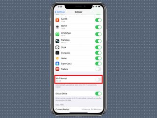 iOS 14 wi-fi assist