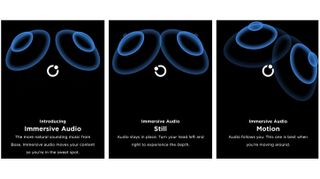 Bose Immersive Audio listening modes