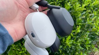 Sonos Ace and Sony WH-1000XM5 earcups next to each other