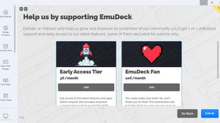 Images of EmuDeck Patreon Tiers.