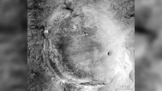 Images of Jezero crater, where Perseverance will touch down on Mars.